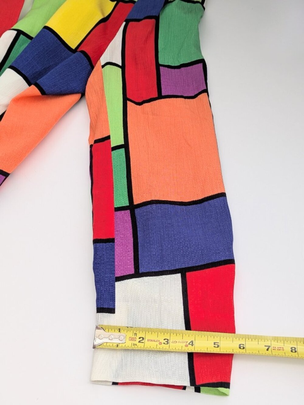 Della Spiga Women's (10/12) Bright Colorful Geometric Pattern Blazer/Jacket - Picture 12 of 14